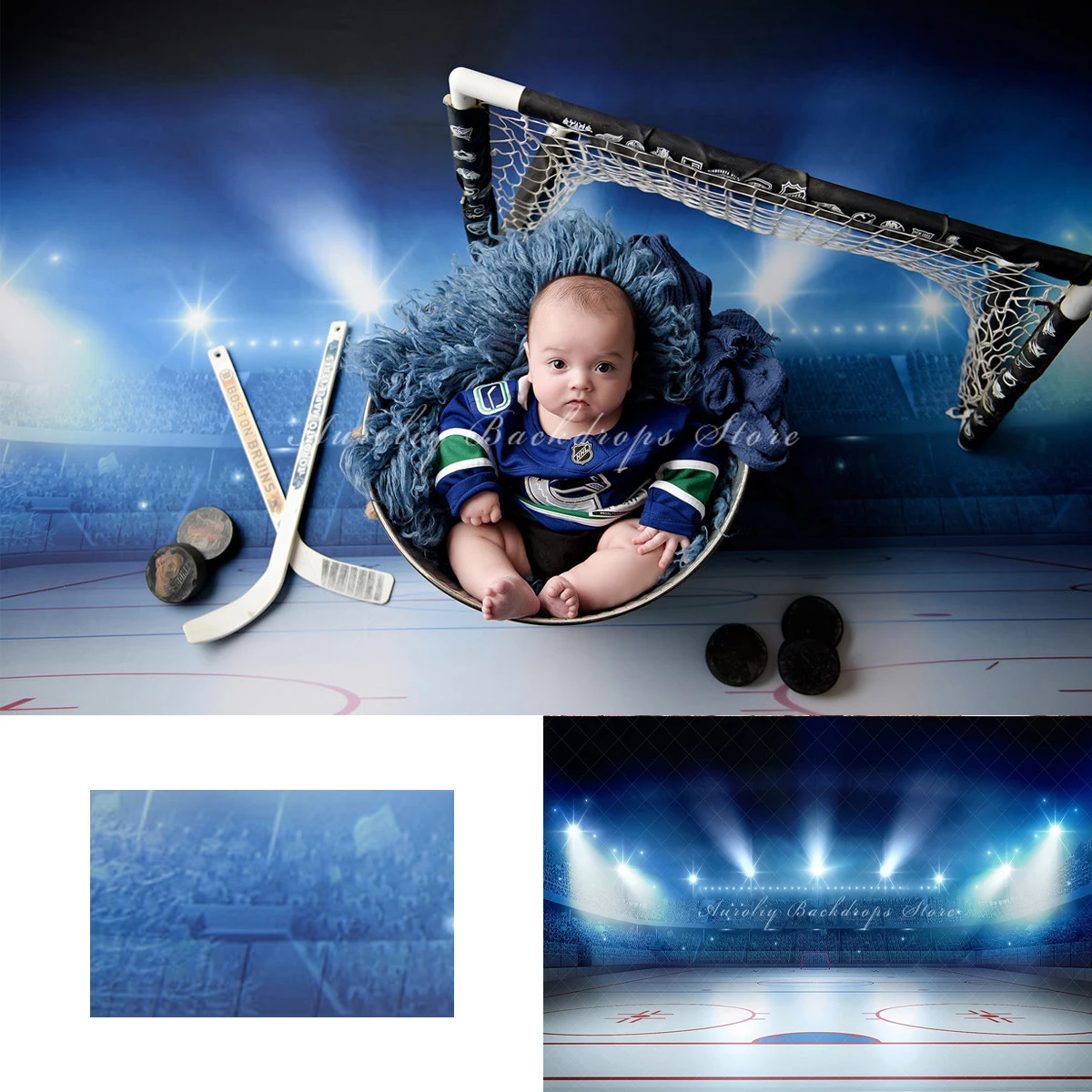 

Ice Hockey Backgrounds Newborn Cake Smash Kids Adult Photography Props Child Baby Decors Sportsman Photo Backdrops