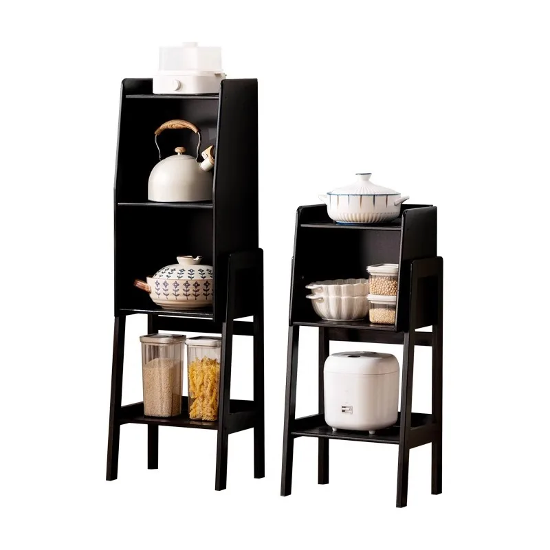 Kitchen Seasoning Shelf Storage Supplies Organizing Shelf Layered Multifunctional Cupboard Side
