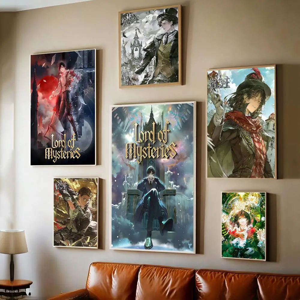 Anime L-Lord of Mysteries  Classic Movie Posters HD Quality Poster Wall Art Painting Study Nordic Home Decor