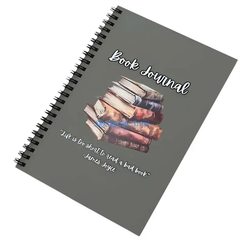 E65E Halloween Paper Journal Reading Tracking Notebook para gerenciamento programações