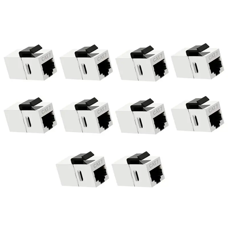 AED6-RJ45 Cat7 Shielded Inline Coupler Cat 7 Female To Female For Keystone Jack Cat7 Modular Connector With Keystone Latch