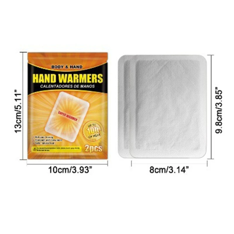 D0AD Travel Friendly Heat Pad Body Hand Toe Warmers Heat Warmer Patches Hand Warmer