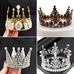 Cake Decoration Crown Upright Ornament Adult Retro Birthday Baking Insert Plastic Head Decoration Children Little Crown For Cake