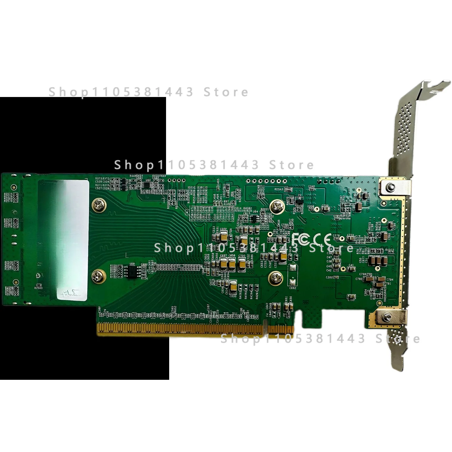 PCIe 5.0 X16 Expansion Card, To 2 Ports, Internal and External MCIO 8I Retimer U.2 NVMe Adapter