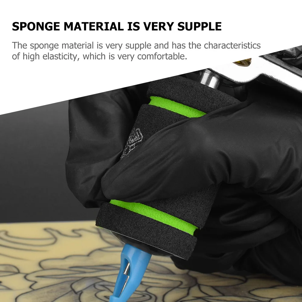 

10Pcs Tattoos Grip Sleeve Sponge Elastic Handle Protectors Non-Slip Sweat Absorbing Comfortable Tattoo Supplies