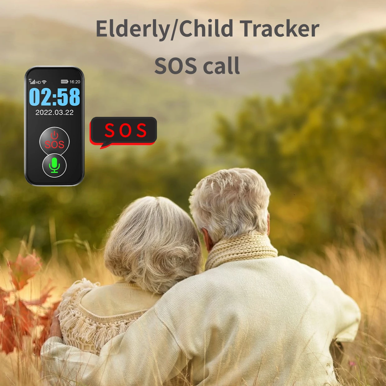 Newly upgraded GPS tracking device for the elderly health detection anti-lost device 4g GPS smart tracker