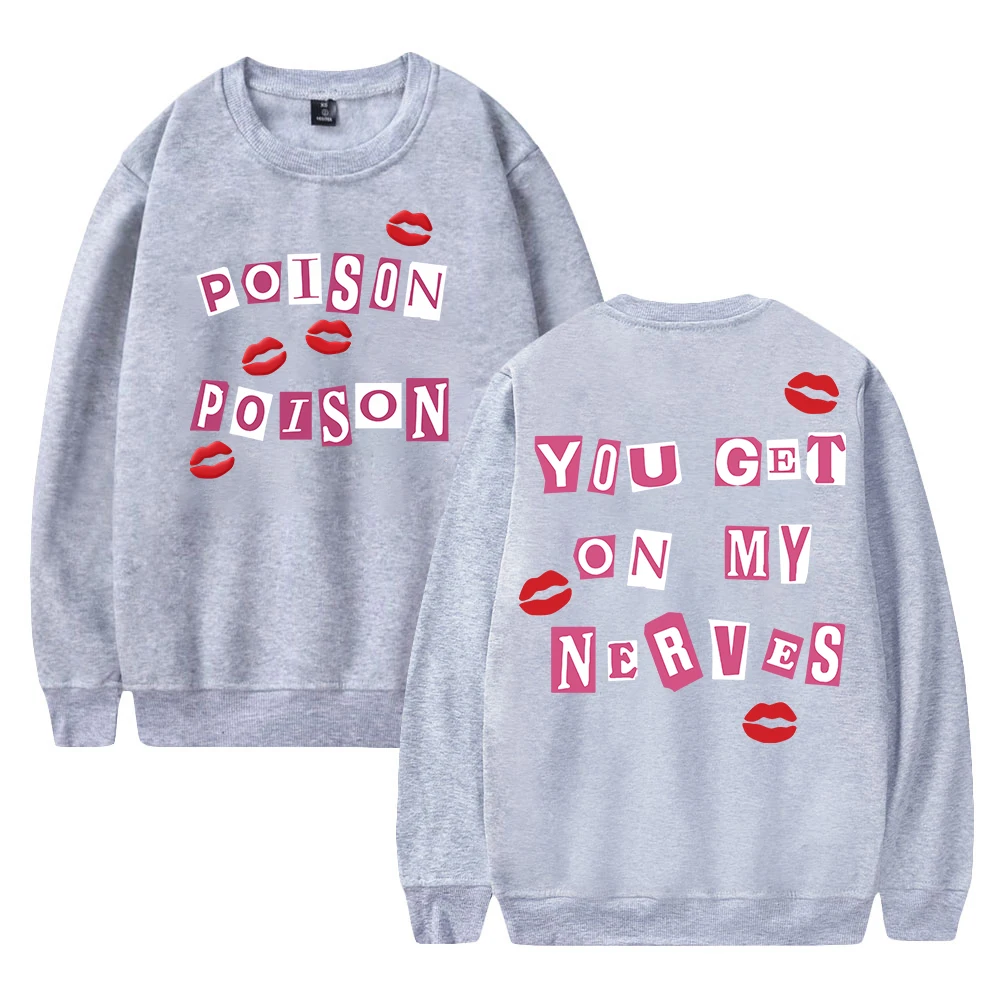 Renee Rapp Poison Poison Merch Sweatshirt 2024 Tour Crewneck Long Sleeve Streetwear Men Women Fashion Clothes