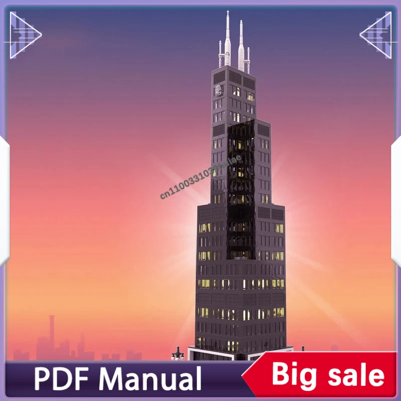 

3146 PCS Construction Iconic skyscrapers MOC Customize Modular Building Block Creative Design Simple DIY Boy Toy Christmas Gift