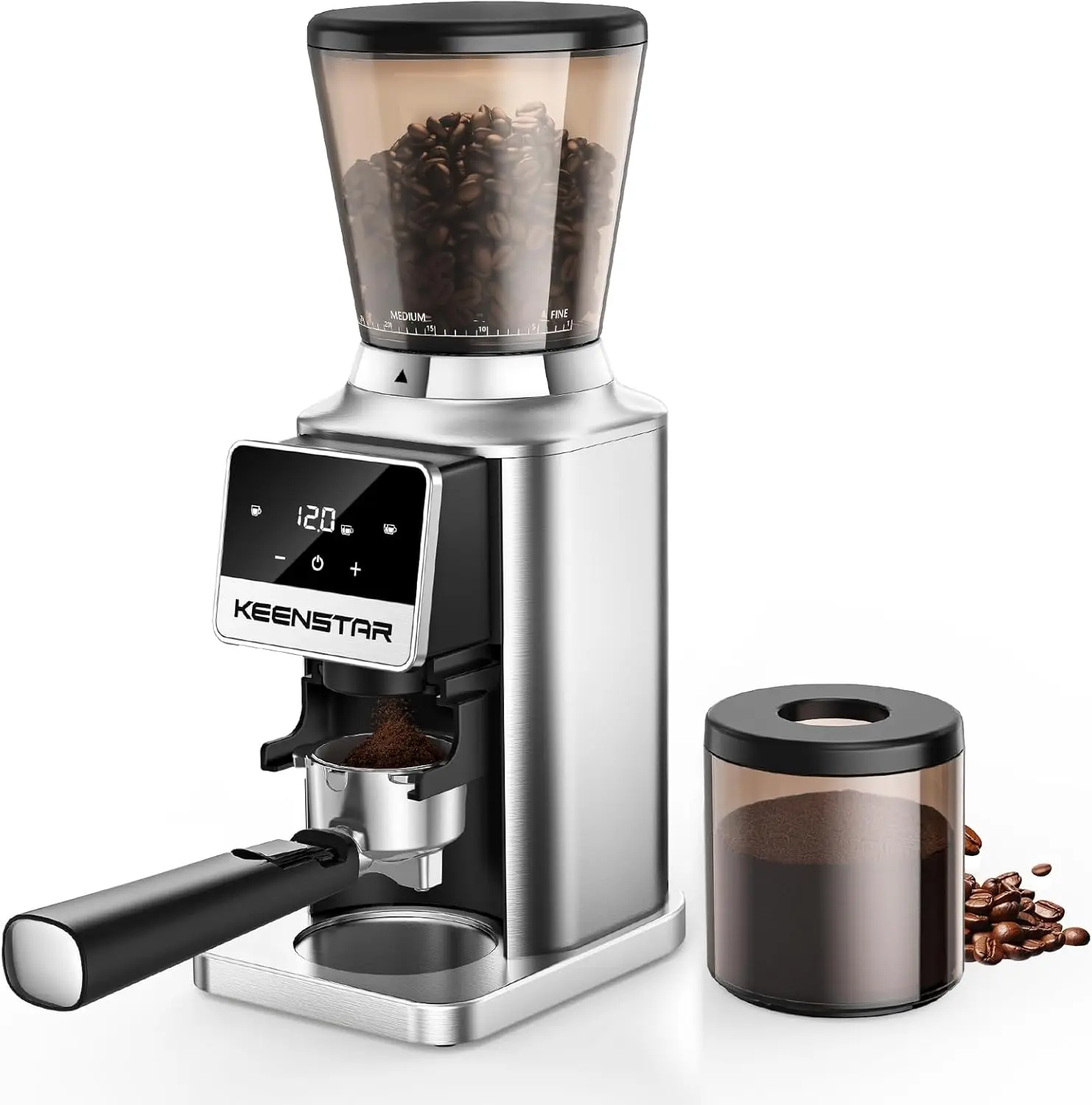 

Conical Burr Coffee Grinder with 34 Settings, Touchscreen, Anti-static for Home Use