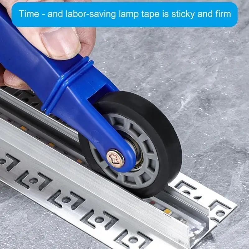 

Rubber Wheel Handle Roller 6/8/10mm LED Strips Light Install Tool Aluminum JOMD