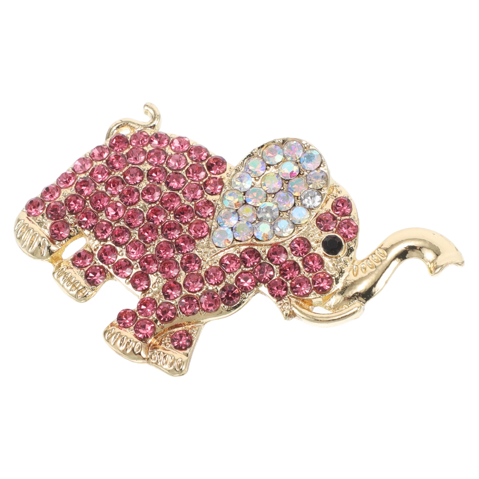 여성용 코끼리 브로치 귀여운 합금 라펠 배지 스카프 모자 가방 정장 액세서리 미니 코끼리 참 스카프