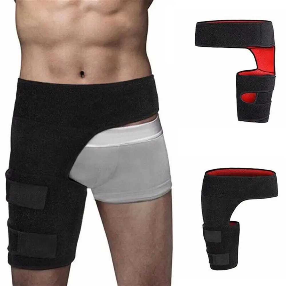 

Nerve Groin Wrap Brace Adjustable Legwarmers Hip Protective Belt Leggings Groin Belt Thigh Compression Brace Hip Support Belt