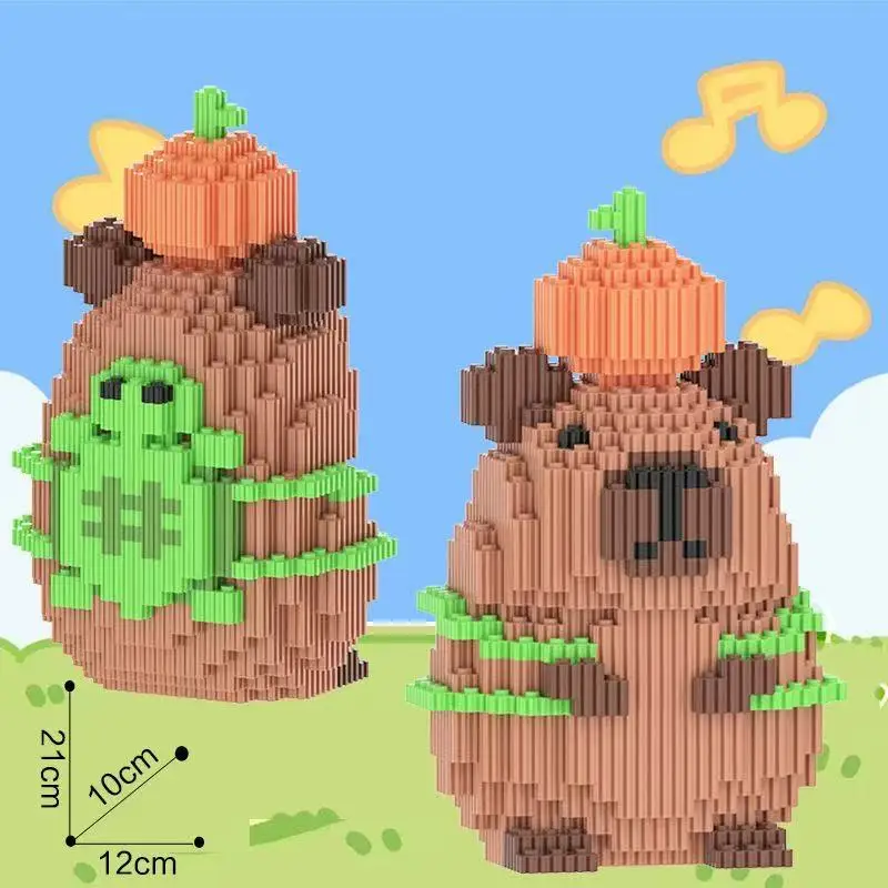 ตุ๊กตาคาปิบาร่าขนาดใหญ่พิเศษ ชุดตุ๊กตาคาปิบาร่าวันเกิด ชุดตุ๊กตาคาปิบาร่าชงชานมไข่มุก สำหรับเด็กอายุ 14 ปีขึ้นไป