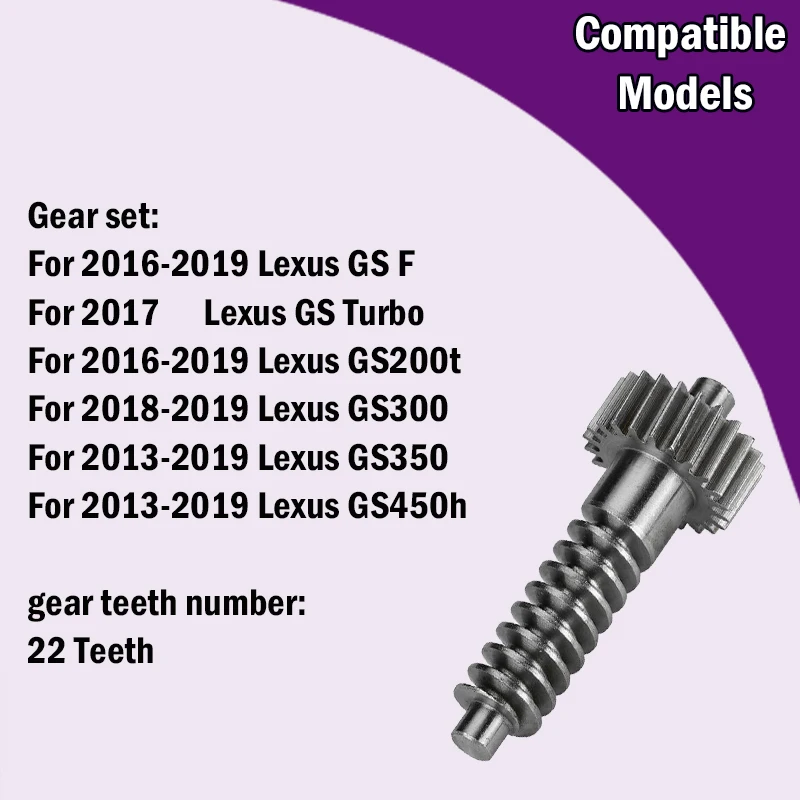 

For Lexus GS F Turbo/GS200t/GS300/GS350/GS450h Car 22T gear accessories of Exterior side folding Mirrors motor maintain