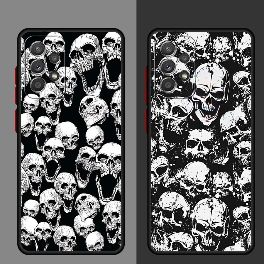 Skull Phone case for Samsung Galaxy A11 A12 A53 A71 A72 A73 4G A13 A14 A16 A21 A22 A23 A24 A31 A32 A33 A42 A51 A52 5G Funda