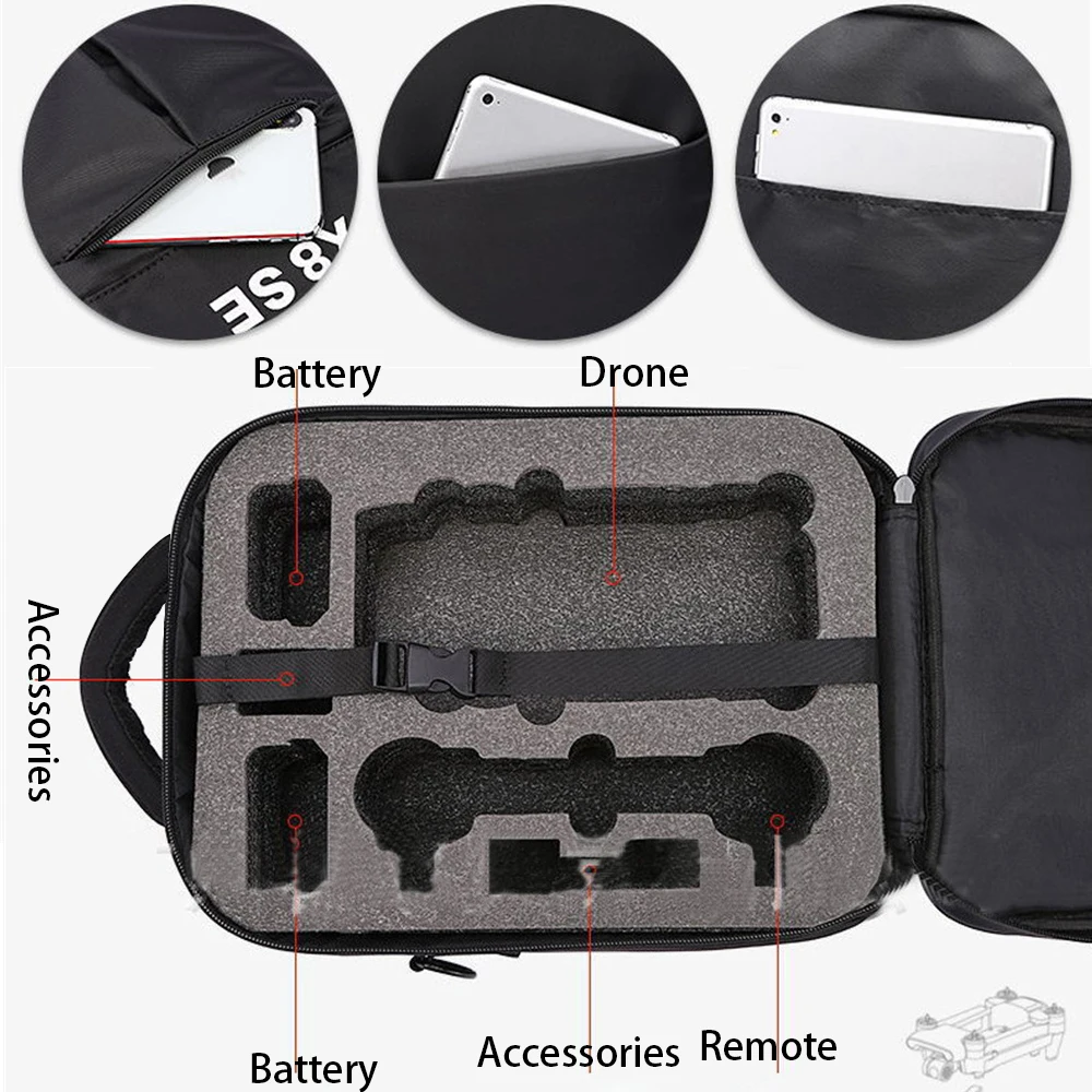 حقيبة التخزين ل Xiaomi Fimi X8 SE 2020/2022/V2 حقيبة حمل حقيبة يد مقاوم للماء مقبض صناديق الكتف اكسسوارات X8SE غطاء