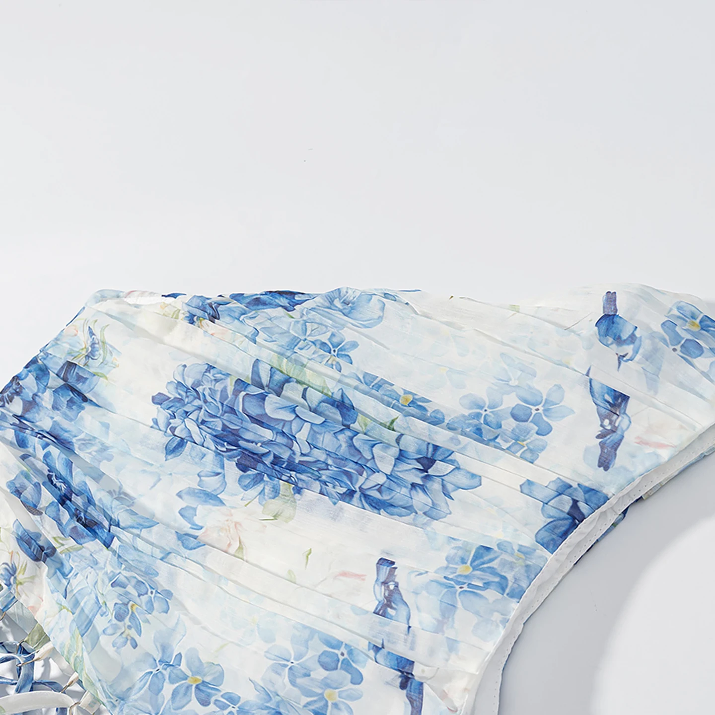 Sexy Floral Hollow out Single oulder Waist Cinched Dr Women's Casual Sle A-Line Skirt Polyester Fiber Daily Wear