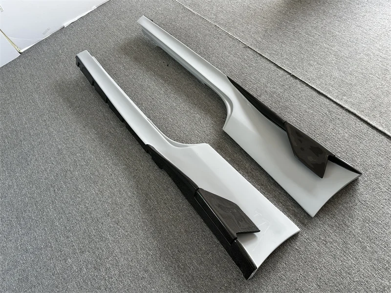 For Ferrari 458 SP Style Side Skirt Extension Carbon Fiber