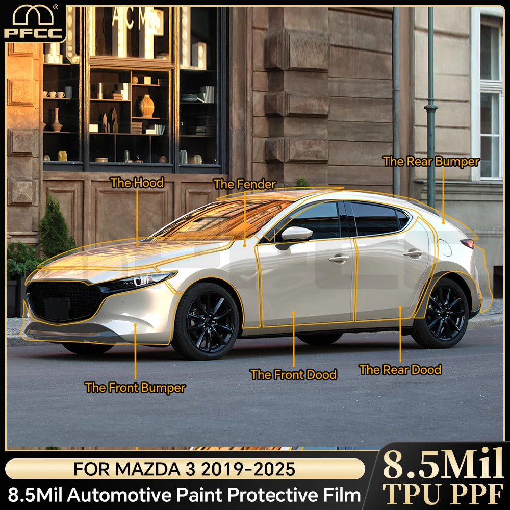 

For Mazda 3 2019 2020 2021 2022-2025 Paint Protection Film Self-Healing Bra PPF Body Sticker Accessories Anti-Scratch Resistant