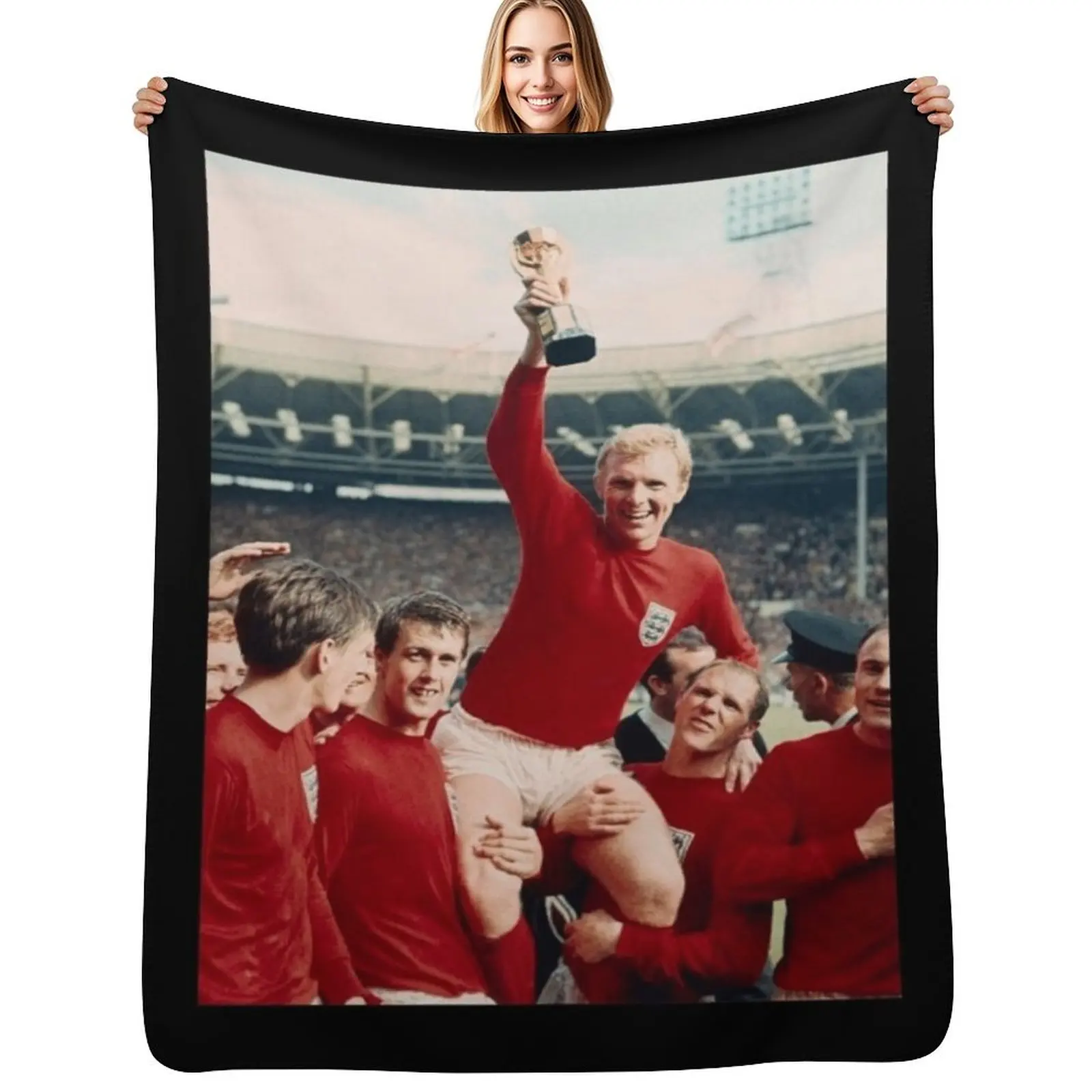 

Bobby Moore 1966 Classic . Throw Blanket Flannel For Sofa Thin heavy to sleep Blankets