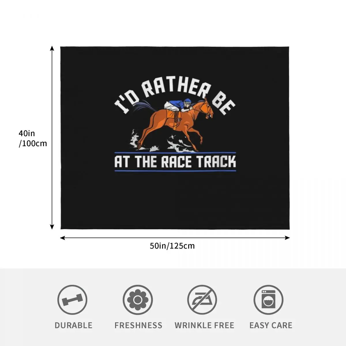 Id أفضل أن تكون في مسار السباق، بطانية رمي فاخرة وفضفاضة، أنعم، بطانيات مرجحة #4