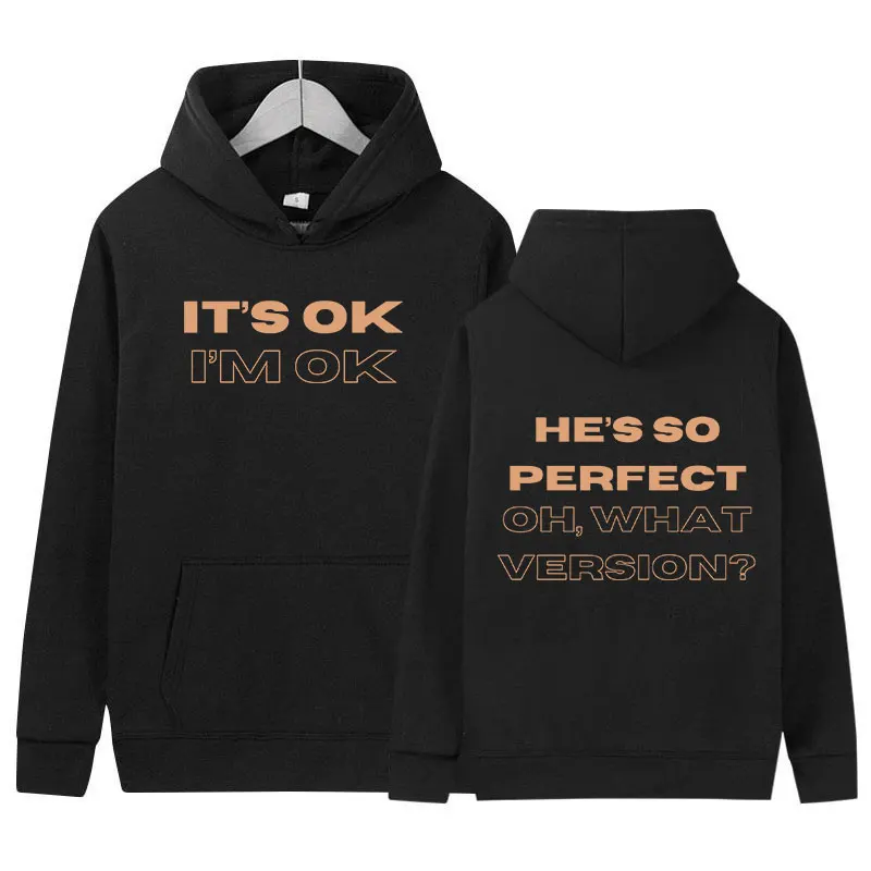 IT'S OK I'M OK Tate McRae Miss Possessive Tour 2025 Hoodie Men Women Retro Harajuku Fashion Sweatshirt Casual Oversized Hoodies