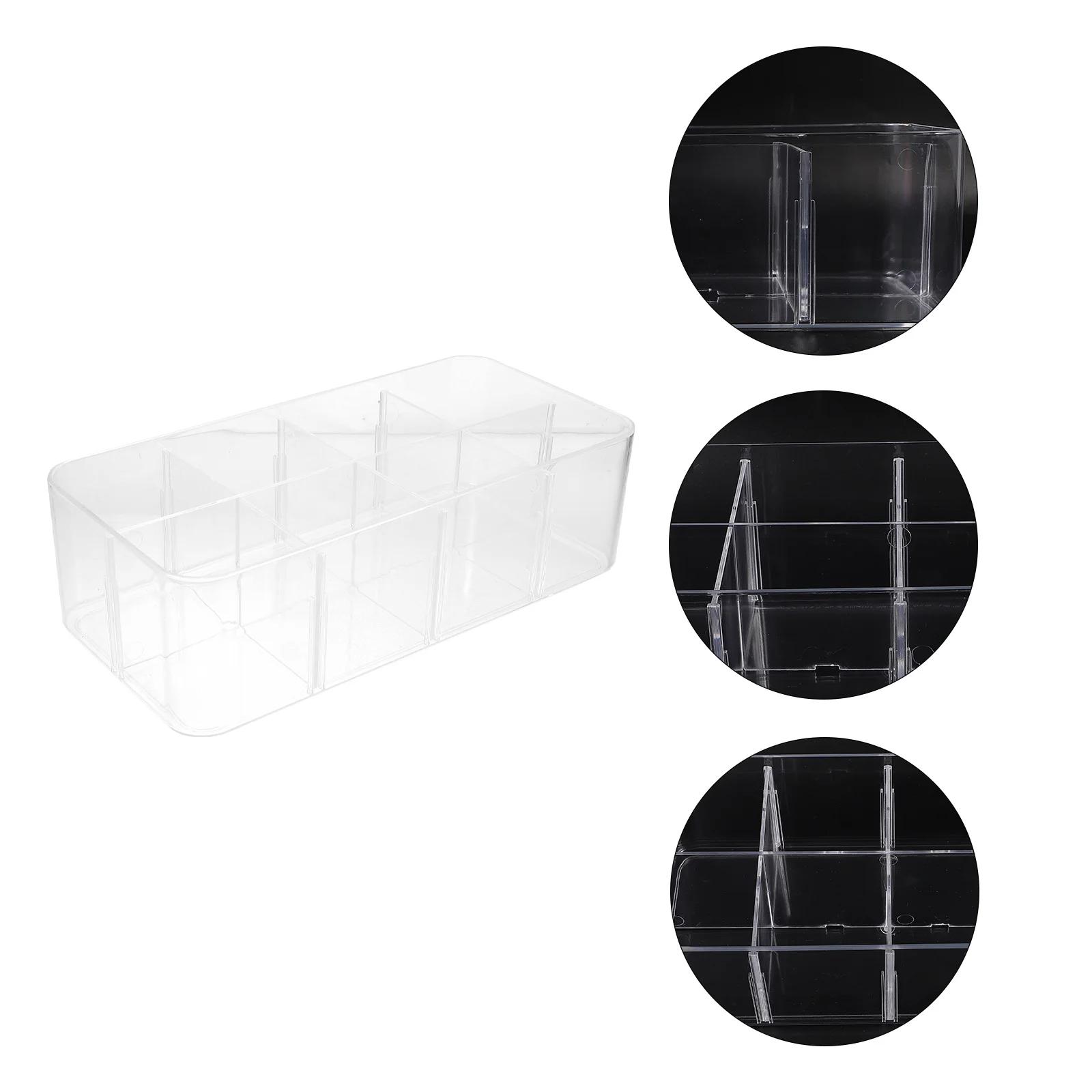 

Lingerie Organizer Drawer Compartment Underwear Storage Box with Multiple Socks Bras Tie Belt Scarf Towel Vanity Closet