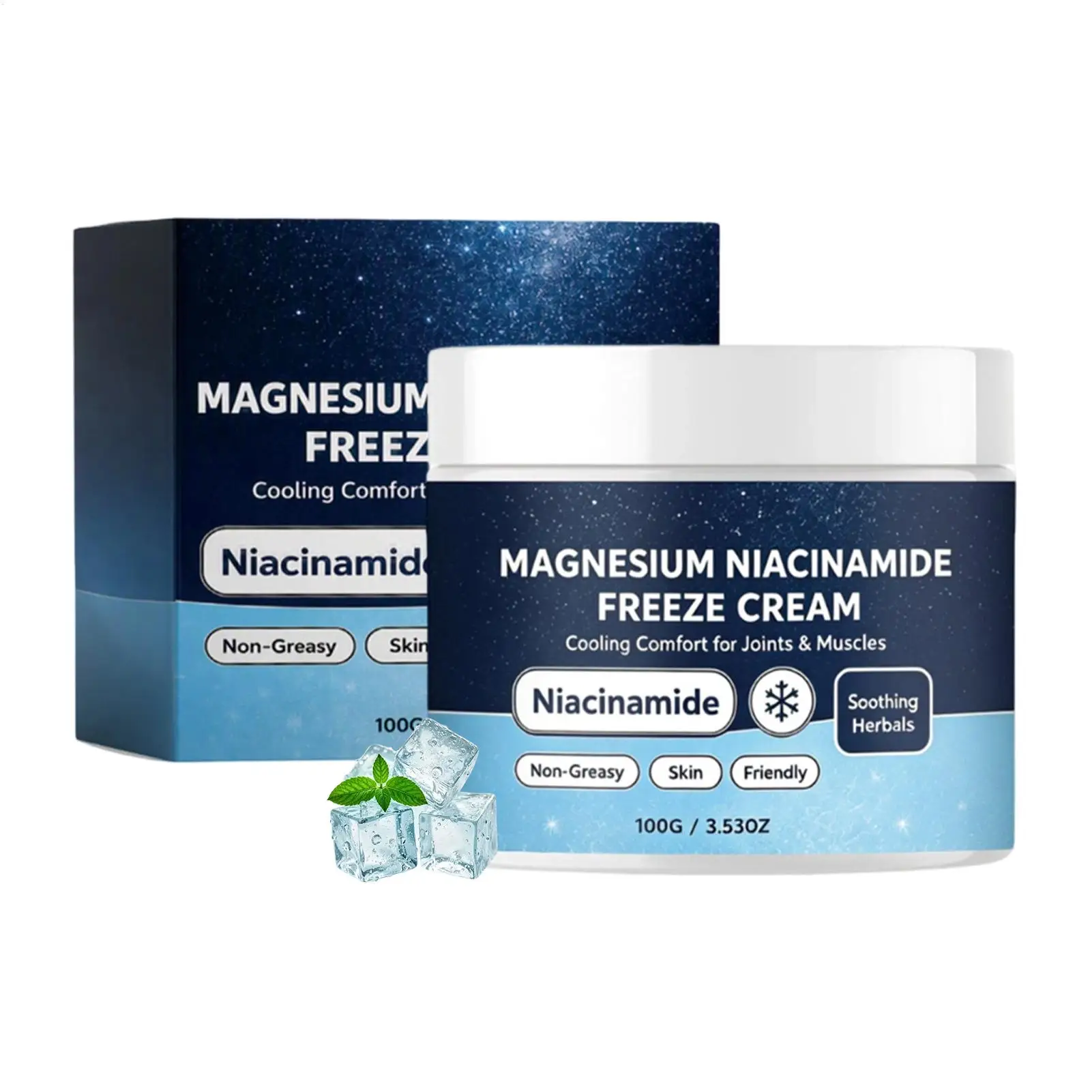 Soothing Cream Natural Non-Greasy Moisturizing Cooling Butter 100g Men Joint Feet Relief Cream Skin Care For Relaxation