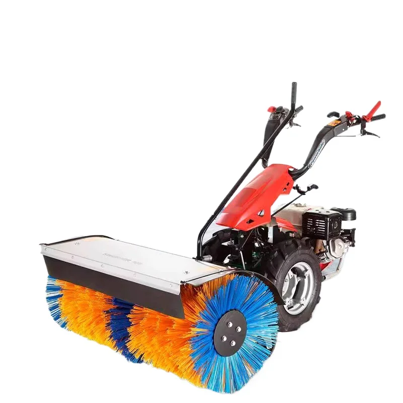 

Hand-pushed small snow blower, snow removal and throwing driving multi-functional shoveling