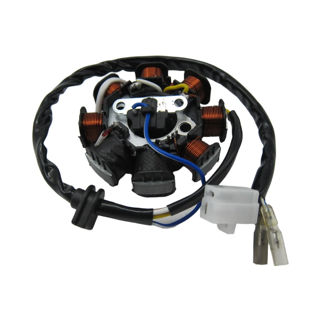 8 Coil Poles 4 Wire DC Magneto Stator Rotor for Chinese GY6 50cc Engine Moped Scooter