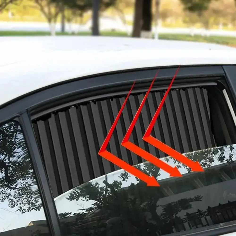 

Smooth Sliding Track Sliding Track Car Window Sun Shade Lightweight Curtain Retractable Automotive Window Curtain
