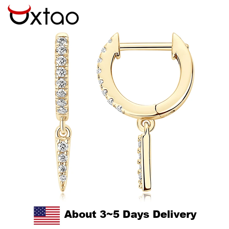 

OXTAO 1,5 мм серьги-обнимашки с муассанитом, сертифицированные настоящие серьги из стерлингового серебра 925 пробы, темпераментные женские украшения, подарки на годовщину