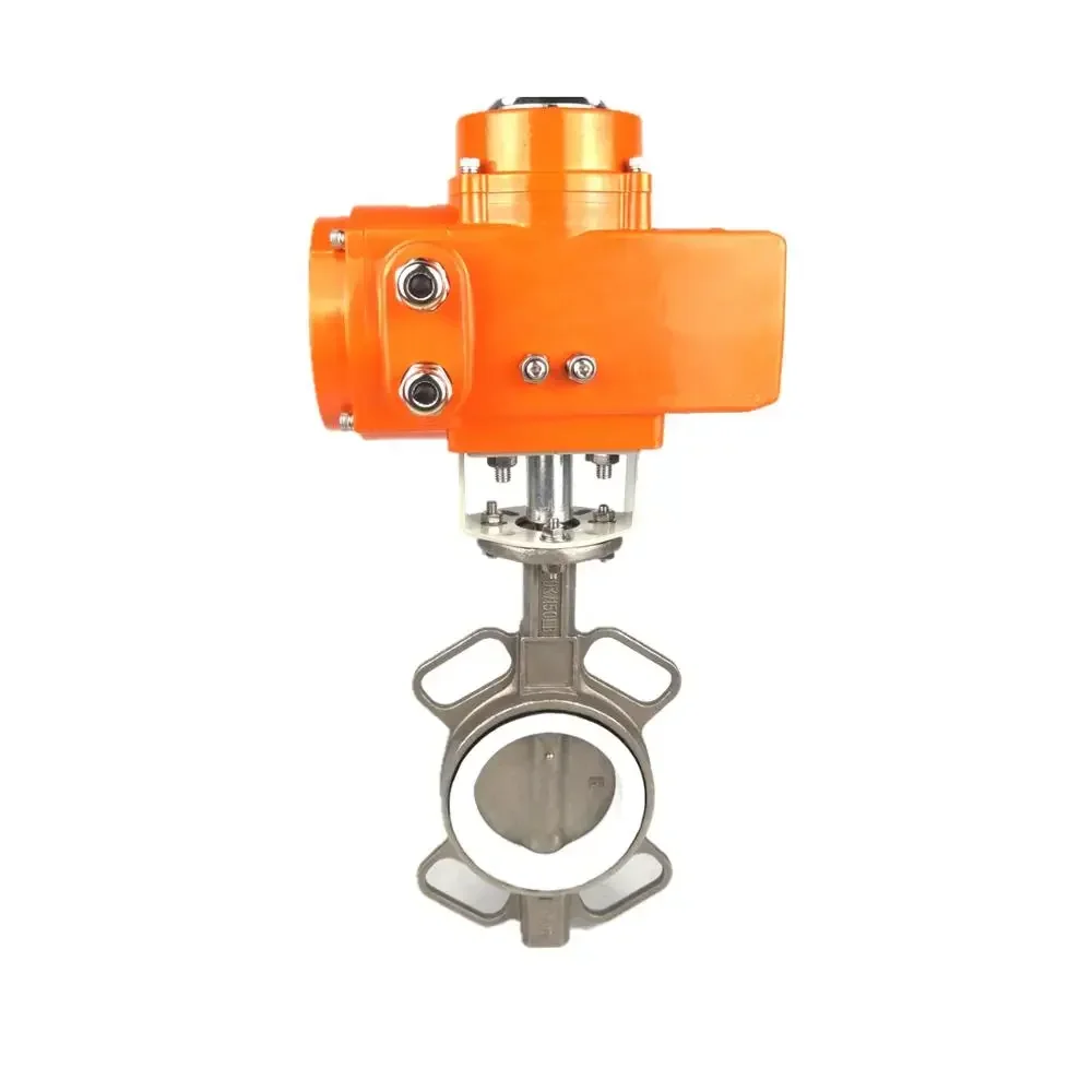 Intelligent universal electric motor butterfly valve rotary actuator dn 100 stainless steel 4-20mA 0-10VDC IP65 IP67/IP68