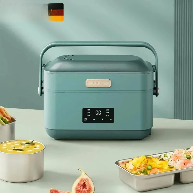 Electric Lunch Box Three-layer Stainless Steel Liner Cooking Insulation Portable Rice Heater Sealed and Fresh