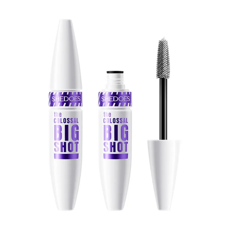 1PCS White Thick Slender Waterproof Non Smudging Eye Black Base Durable Fast Drying Curling and Curling Eyelash Makeup Product