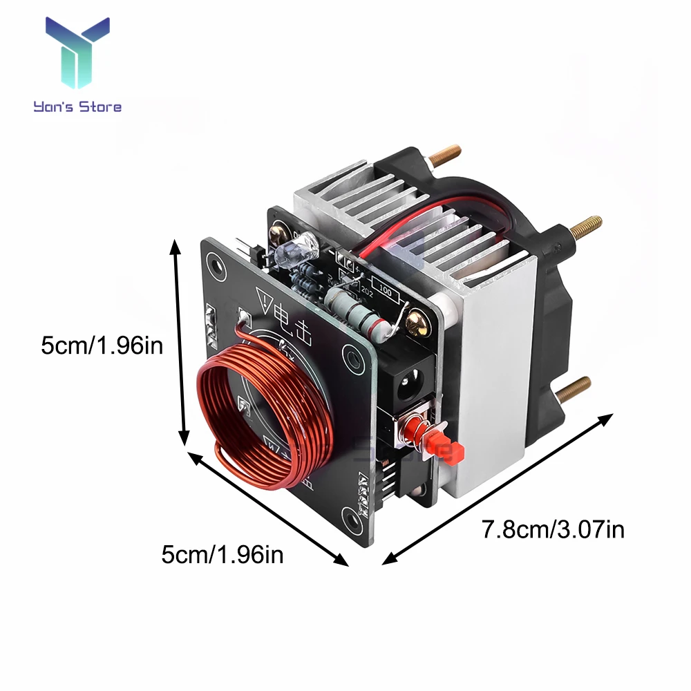 High Frequency Tesla Coil HFSSTC Electronic Candle Plasma Flame Run Teaching Diy Kit