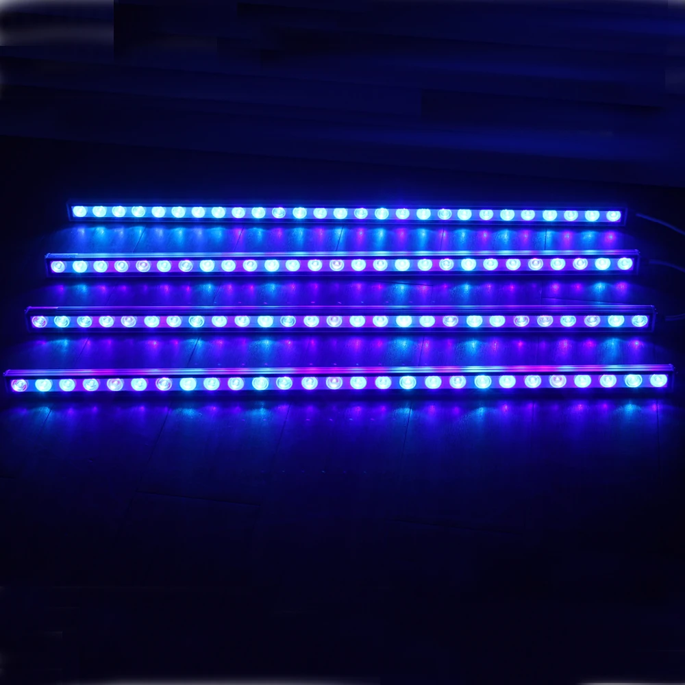 2sets 54W/81W/108W Led Aquarium Light with 470nm 450nm Blue UV SKY B Led Aquarium Strip Bar Light for Coral Reef Fish Tank Lamp