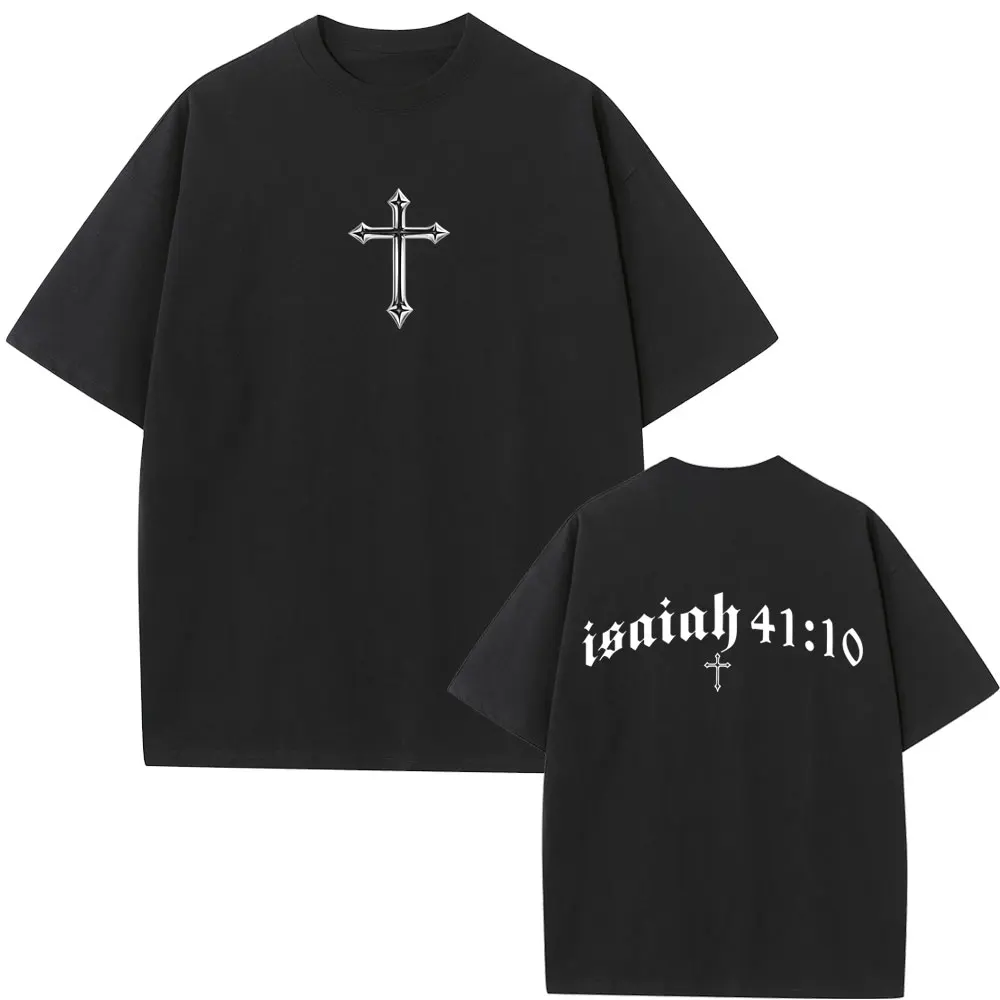

Bible Cross Jesus Christ T Shirt Men Women Gym Workout Oversized T-shirt Unisex Fashion Vintage Rock Short Sleeve Tee Streetwear