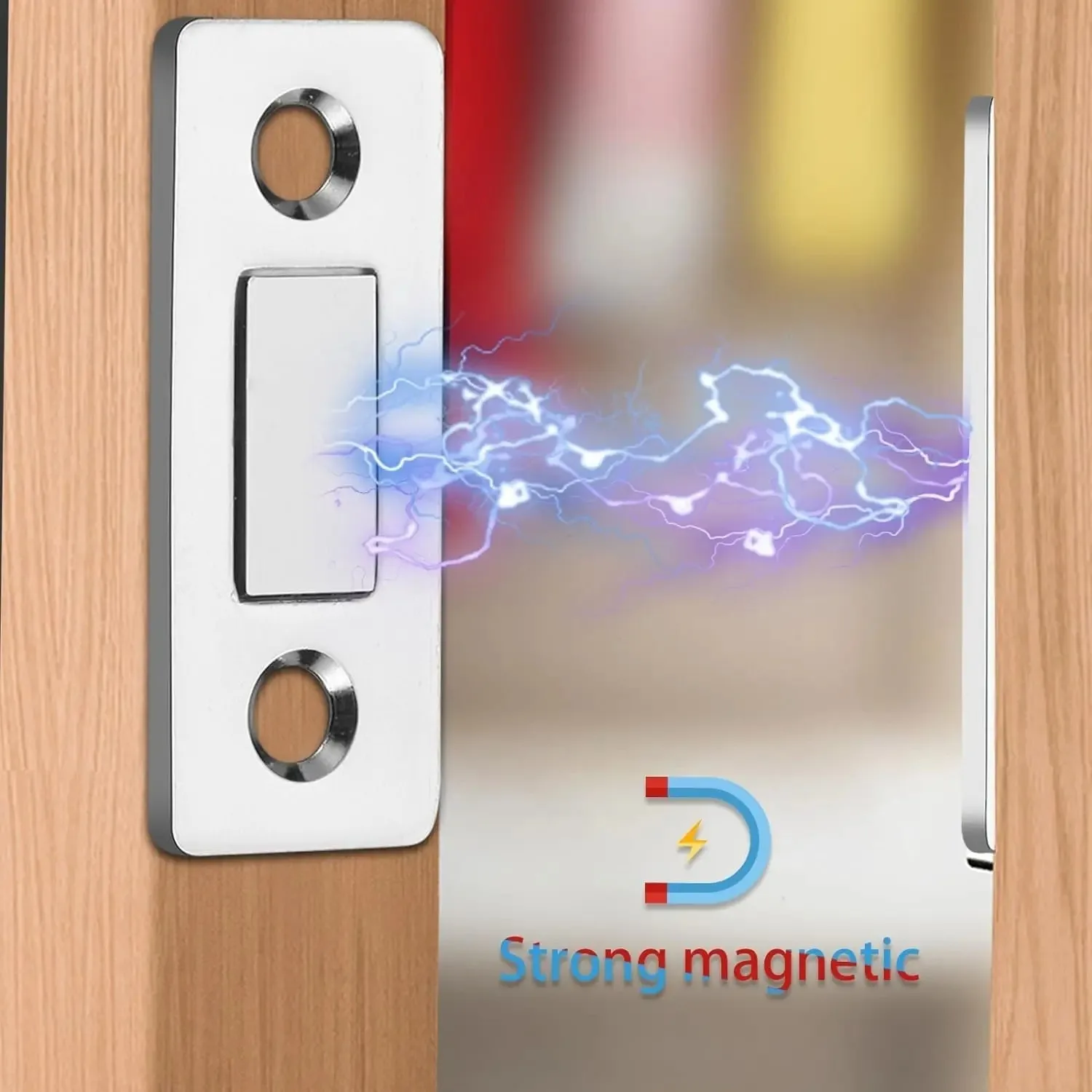 1-20Set Cabinet Magnetic Catch Ultra Thin Door Magnets Stopper Invisible Adhesive Drawer Magnet Lock for Kitchen Closet Closer