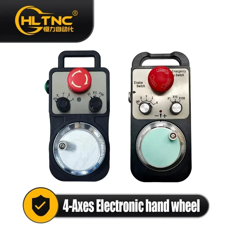 4-axis 5V-26V Handwheel Pulse Generator for Mach3 Red Board Kit CNC Machine Tools Engraving