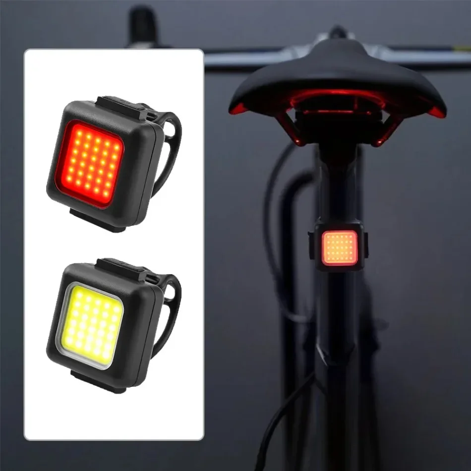 

Велосипедный передний и задний мини-светодиодный светильник, USB перезаряжаемый велосипедный фонарь MTB, задний фонарь, лампа COB, водонепроницаемая лампа