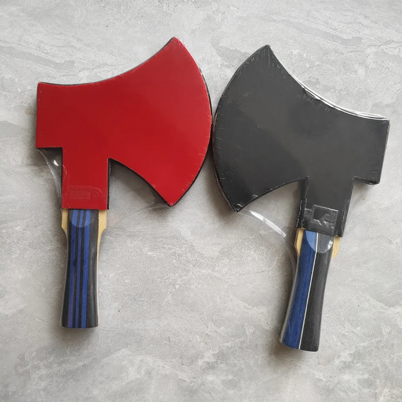 

Ракетка для пинг-понга уникальной формы с лезвием для настольного тенниса с тонким карбоновым слоем, деревянная конструкция, нижняя пластина ракетки профессионального класса