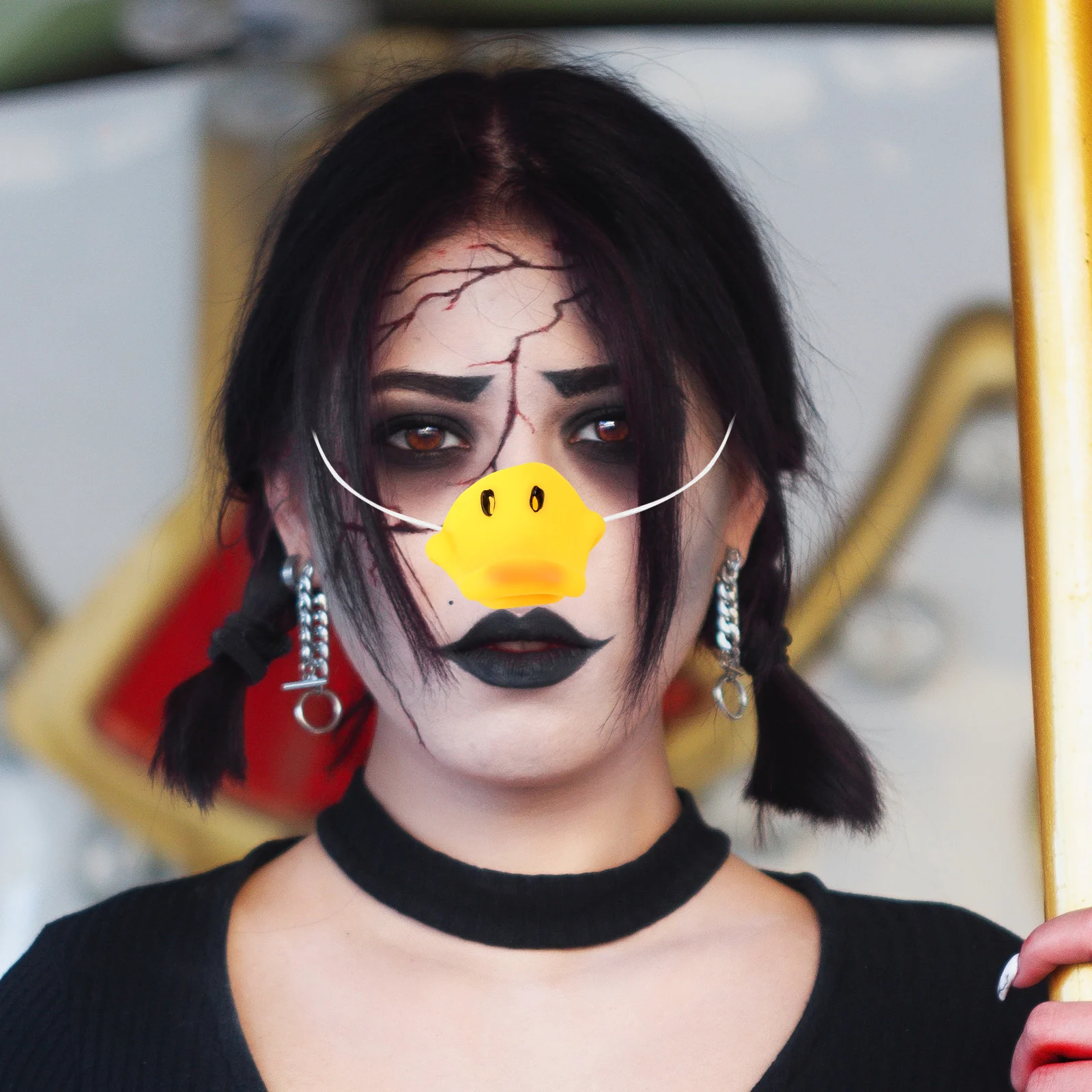 

3Pcs Simulation Party Lovely Animal Costume Duck Nose Strong Durable Elastic Band Creative Halloween Cosplay Accessory