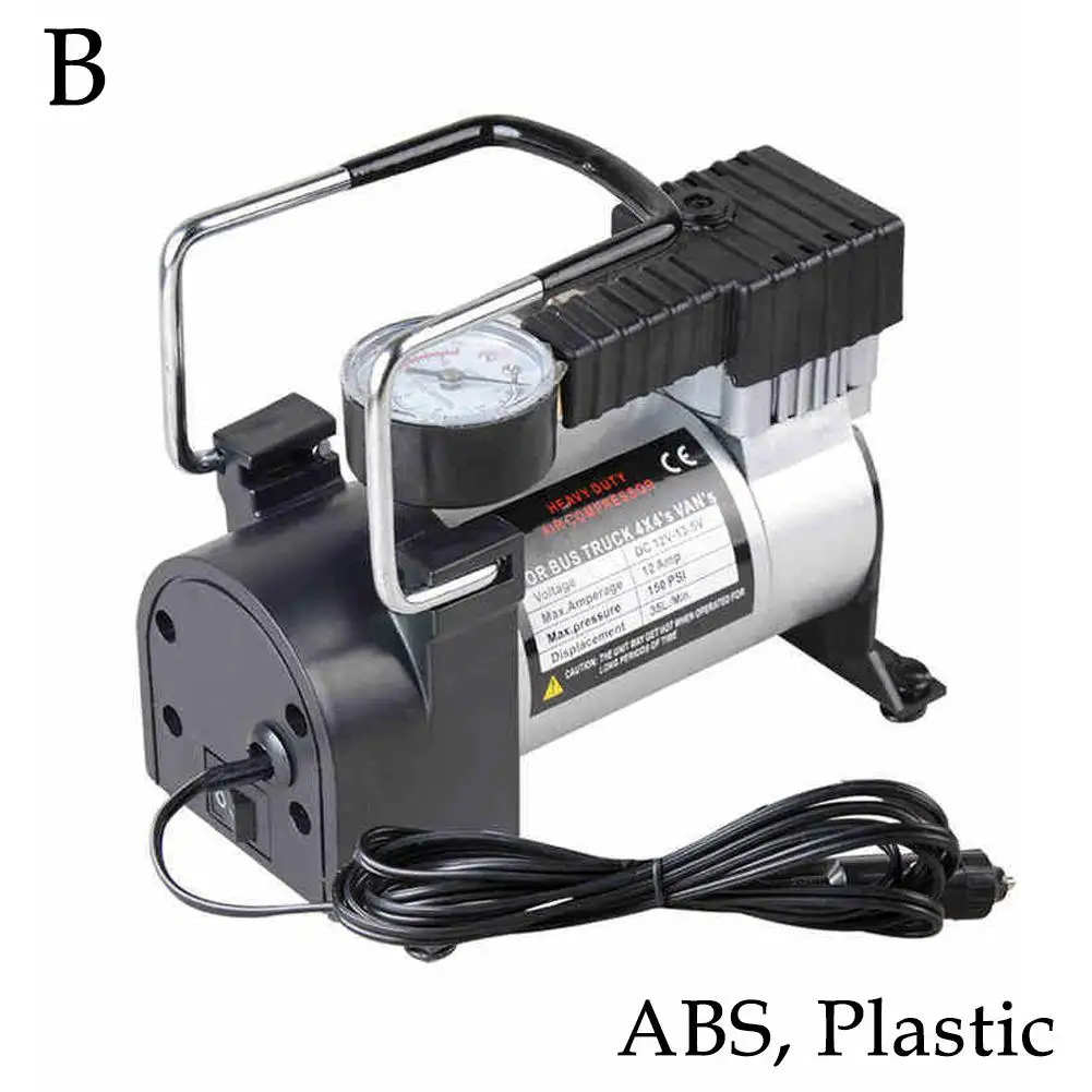 12V 220V Air Compressor Portable Car Inflator Pump Double-Cylinder Power Inflator Car Motorcycle Tire Pump Car Accessories