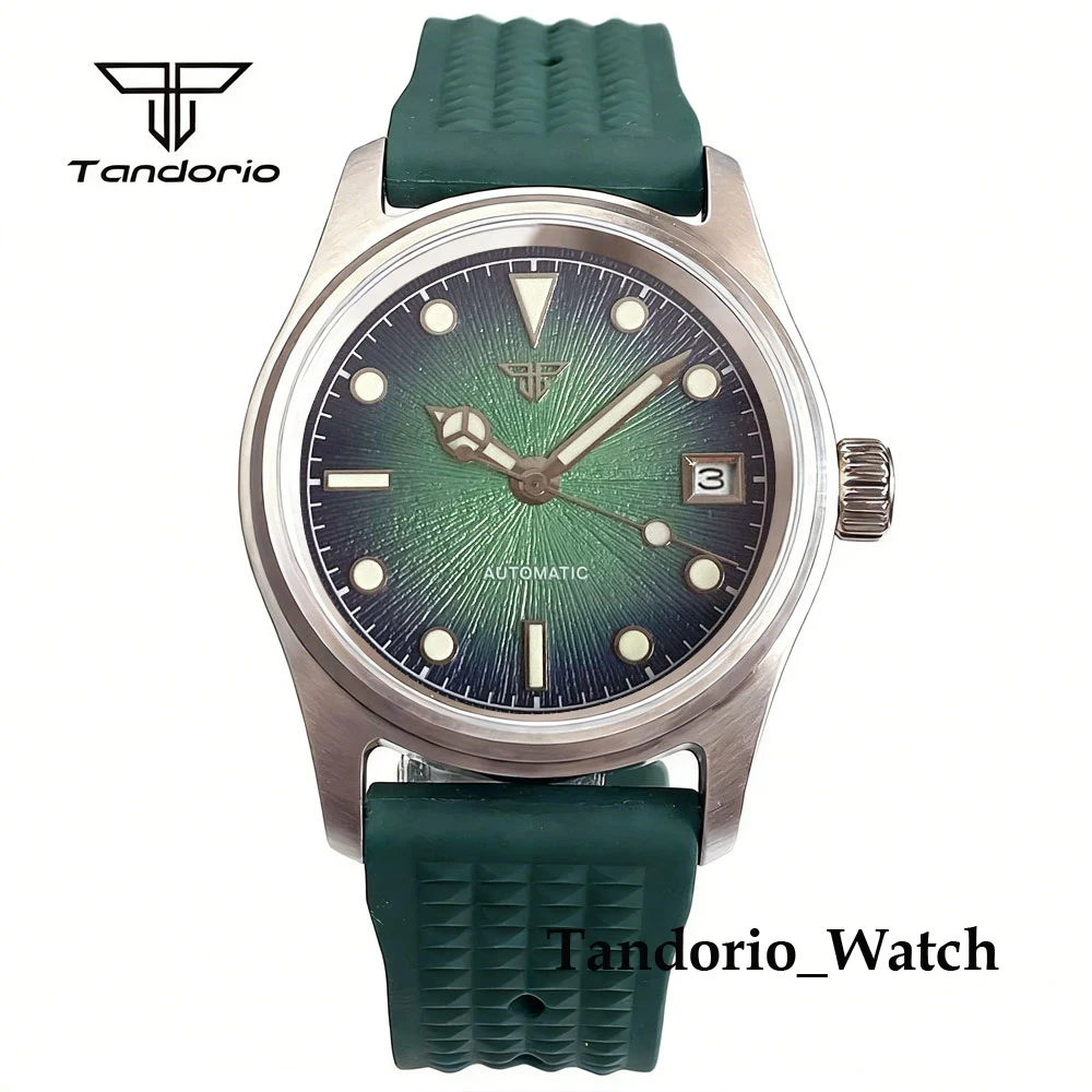 

Tandorio 36mm Stainless Steel Pilot Style Automatic Men Watch For Japan Miyota 8215 Asia 2824 Sapphire Glass 20ATM Diver Watch