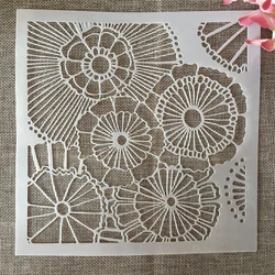 20 * 20 cm Girasole Arancione Stencil per stratificazione fai-da-te Pittura Scrapbook Colorazione Goffratura Album Modello decorativo