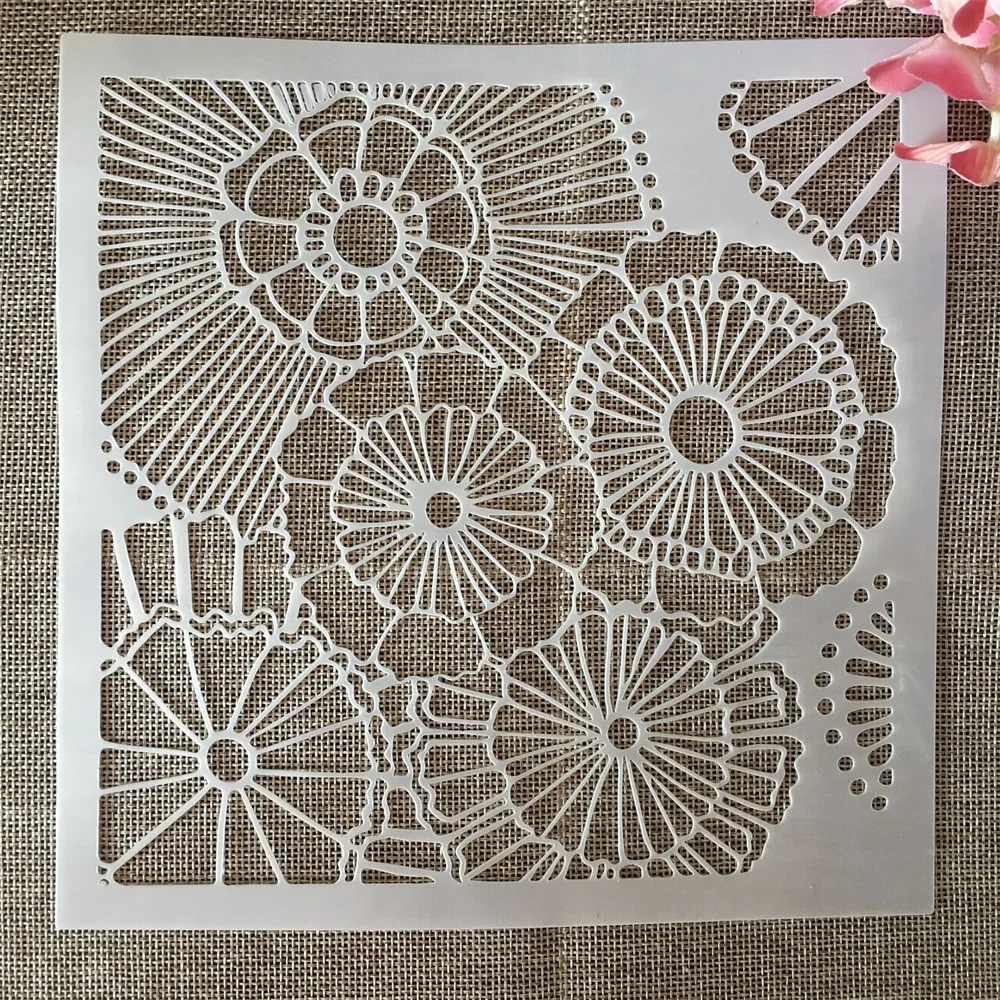 20*20cm słonecznik pomarańczowy DIY nakładania warstw szablony malowanie księga gości kolorowanie tłoczenie Album dekoracyjny szablon