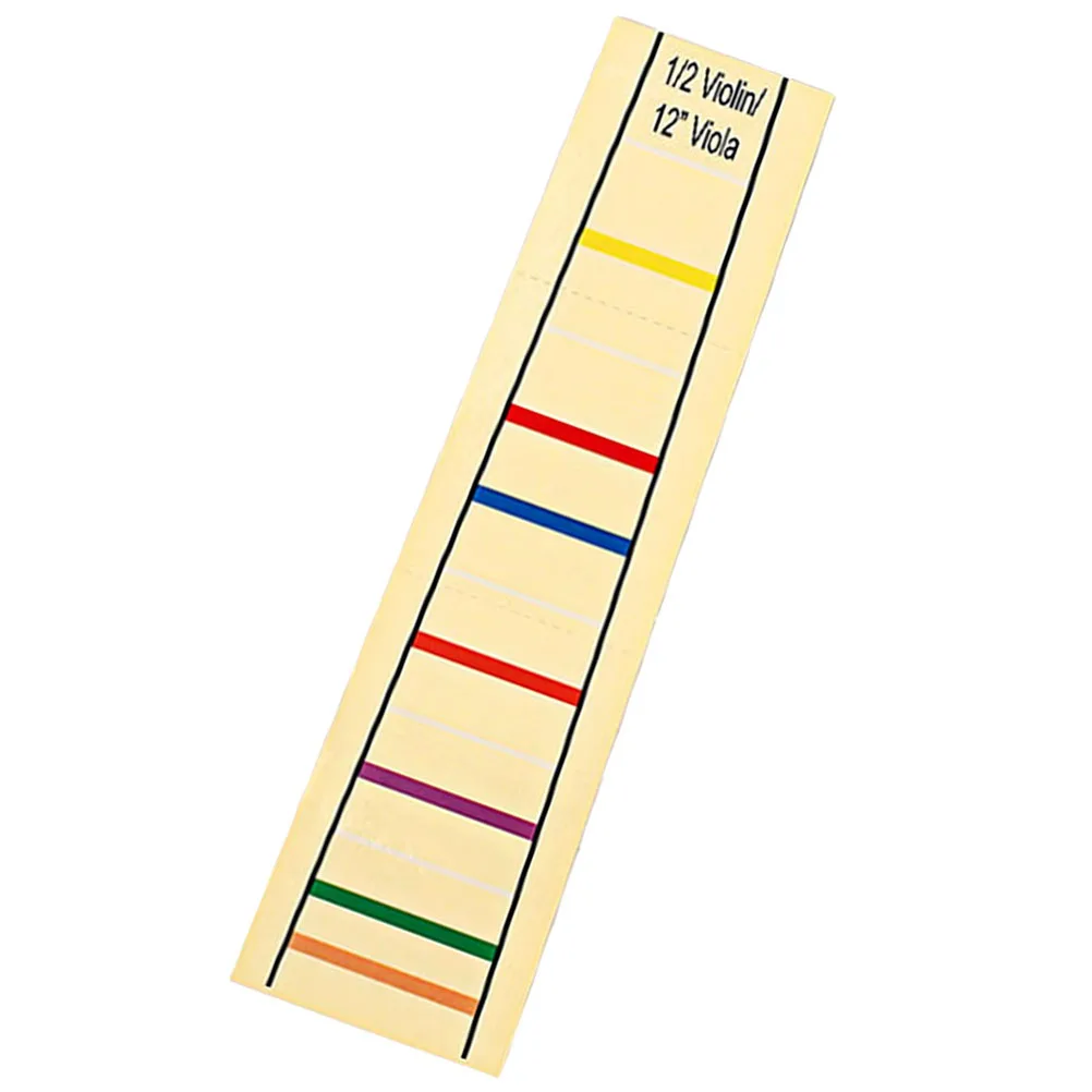 

Viola Finger Guide Sticker For 12 Inch 1/2 Size Light Yellow Fretboard Position Marker Easy Apply Remove No Residue