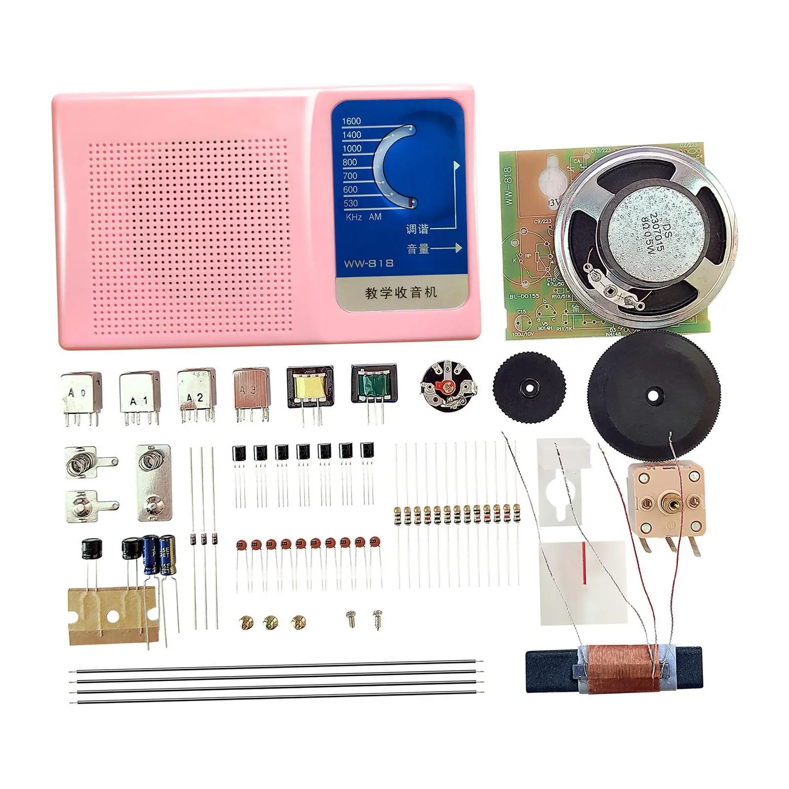 

AM Radio Electronic DIY Kit, Solder Practice Kit Teaching Practical Professional Practice