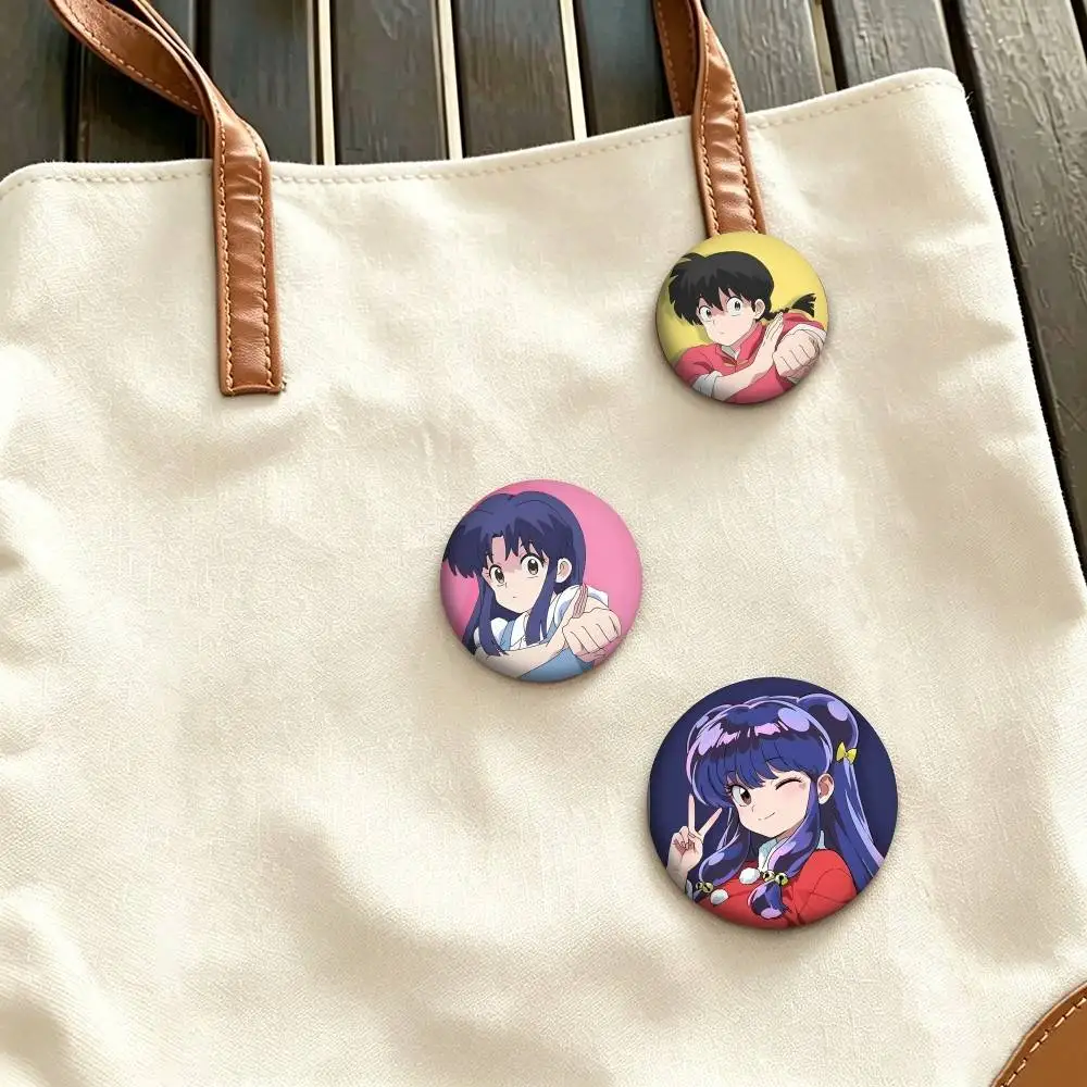 R-Ranma 1 2 Classic Martial Arts Manga  25mm 32mm 44mm 58mm 75mm Brooches Badges Pins for Accessories Gift